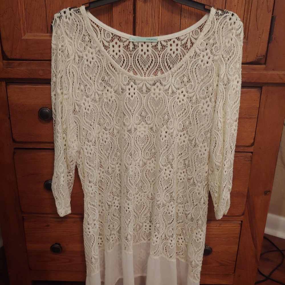 Maurices  White Knit Top/Dress